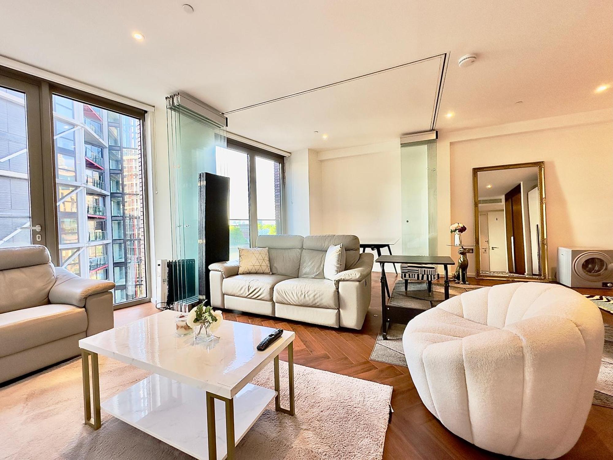 Lavish Penthouse River View Fast Wifi - Luxurylondonstays ภายนอก รูปภาพ