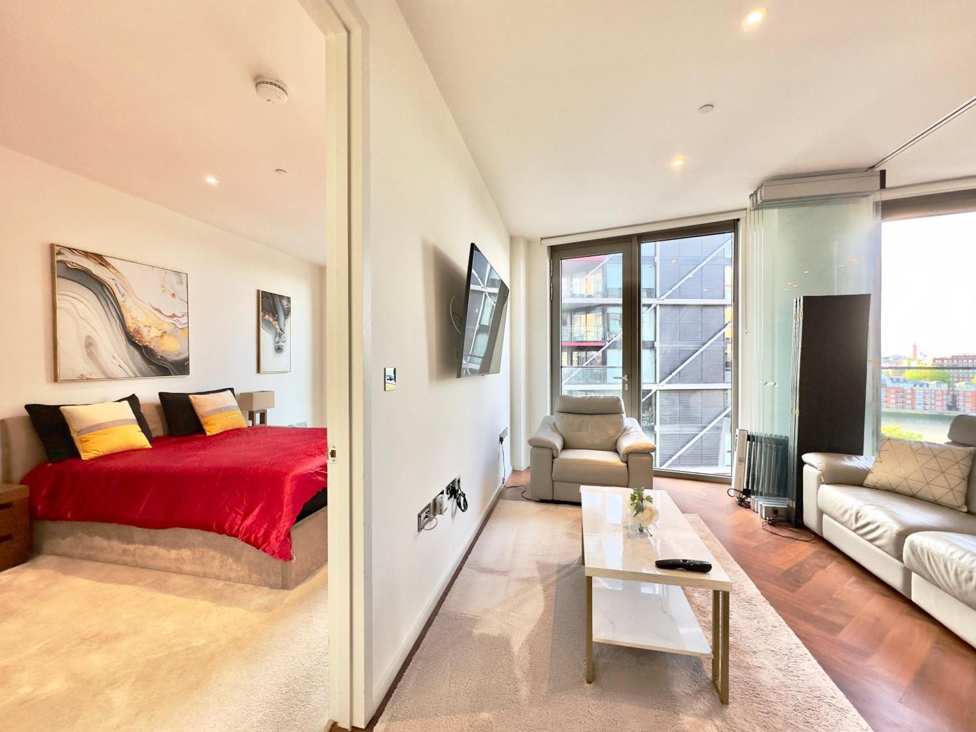 Lavish Penthouse River View Fast Wifi - Luxurylondonstays ภายนอก รูปภาพ