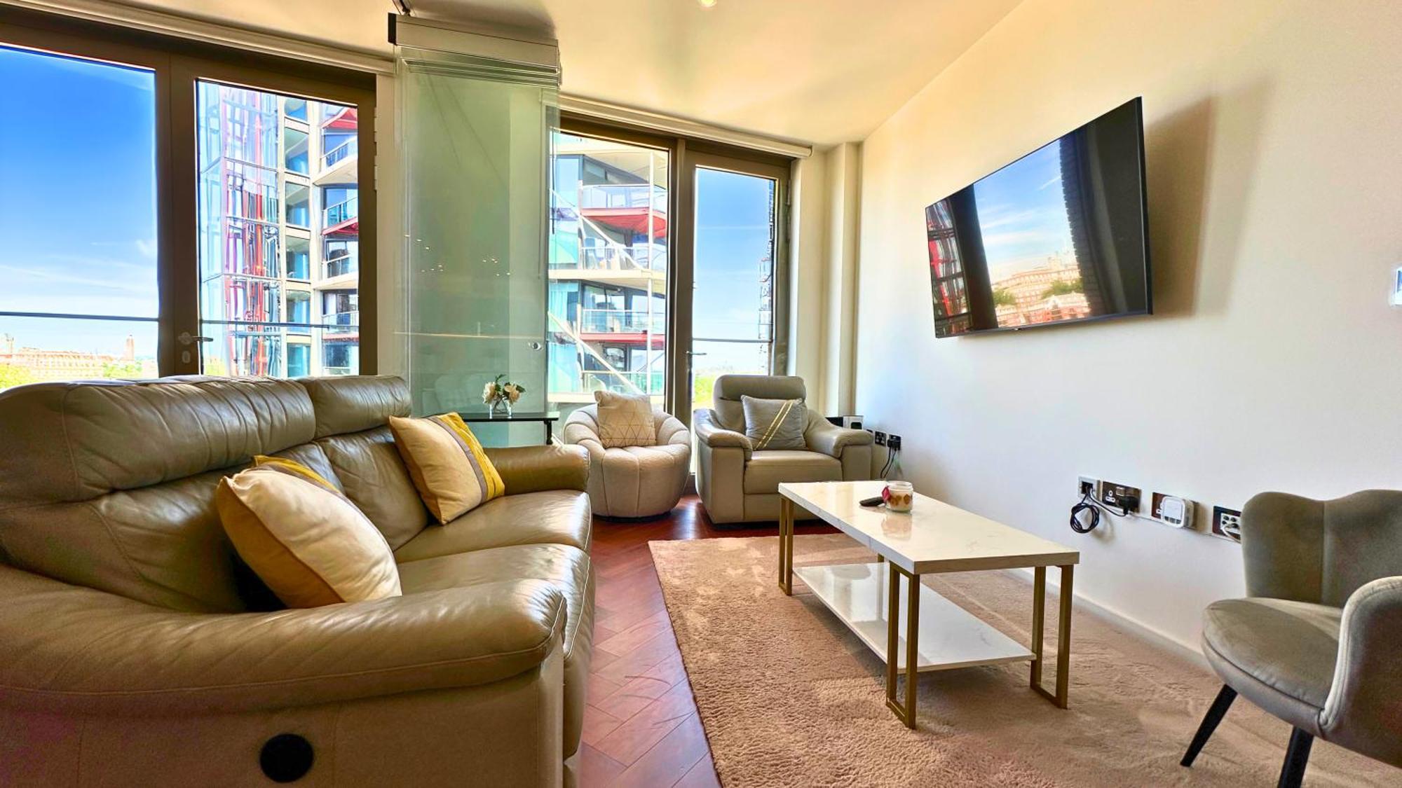 Lavish Penthouse River View Fast Wifi - Luxurylondonstays ภายนอก รูปภาพ