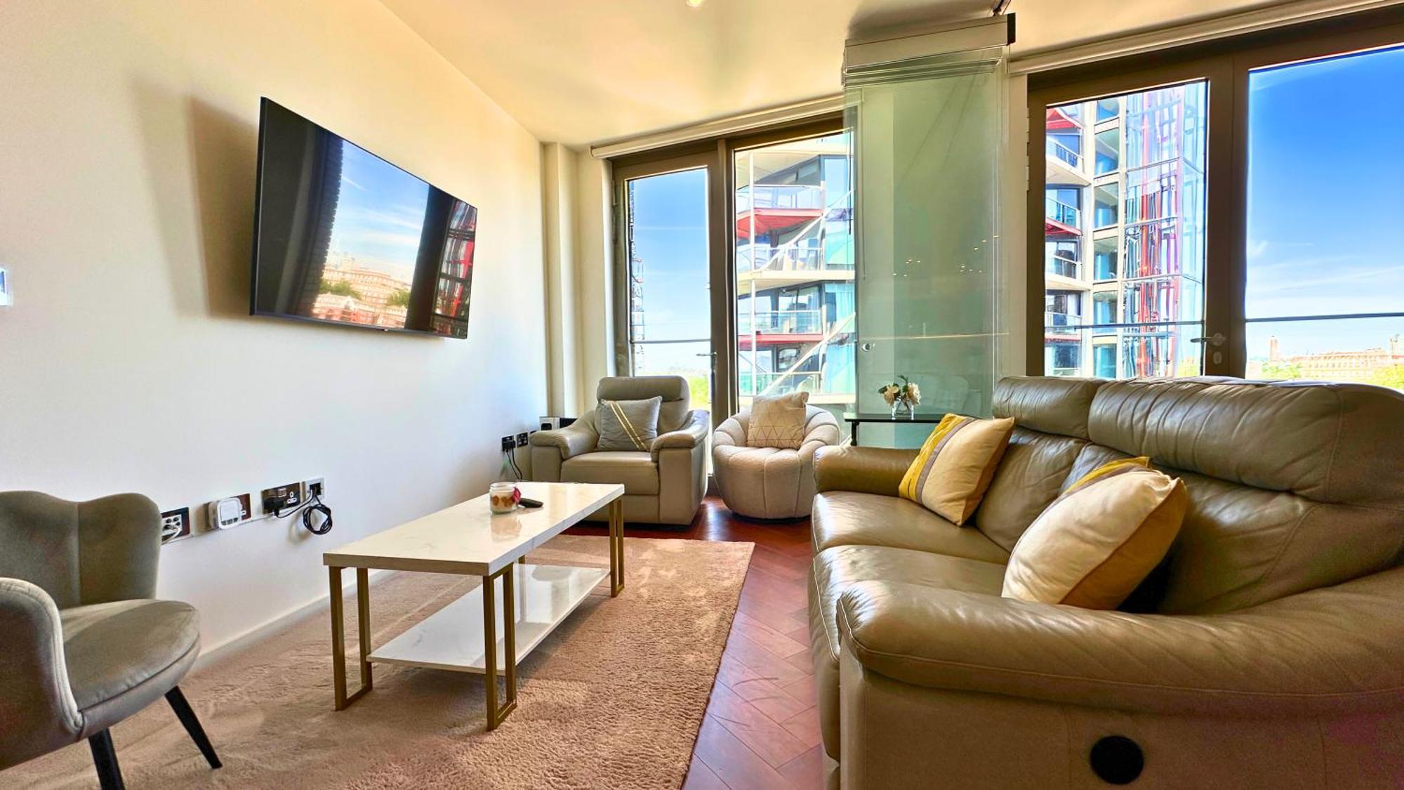 Lavish Penthouse River View Fast Wifi - Luxurylondonstays ภายนอก รูปภาพ